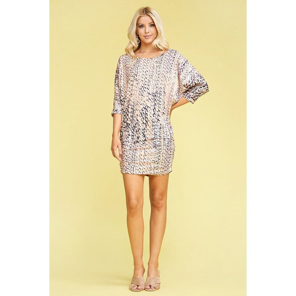 Shift Me Dress - Peach Coral